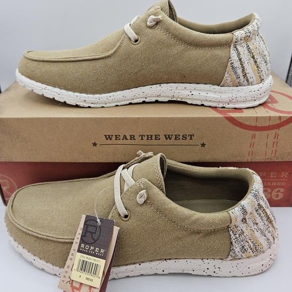 Roper men's hang loose 10 Eva mock Lace Up shoe size 8 - Picture 15 of 16